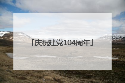 庆祝建党104周年
