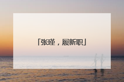 张瑾，履新职