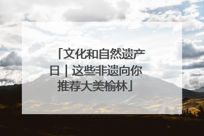 文化和自然遗产日｜这些非遗向你推荐大美榆林