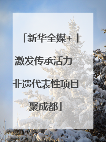 新华全媒+丨激发传承活力 非遗代表性项目聚成都