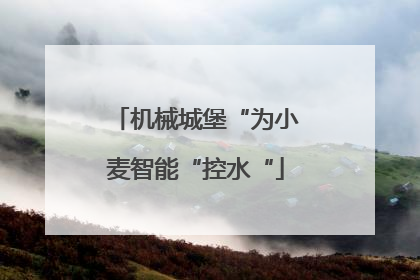 机械城堡“为小麦智能“控水“