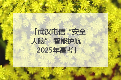 武汉电信“安全大脑” 智能护航2025年高考
