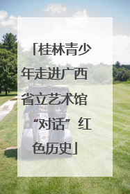 桂林青少年走进广西省立艺术馆“对话”红色历史