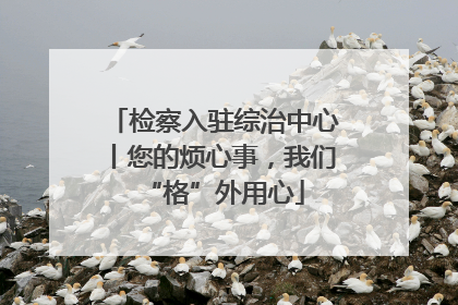检察入驻综治中心丨您的烦心事，我们“格”外用心