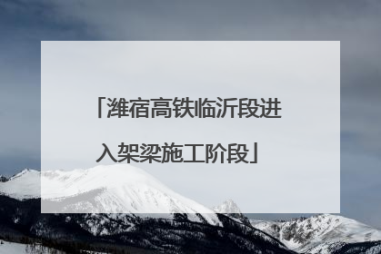 潍宿高铁临沂段进入架梁施工阶段