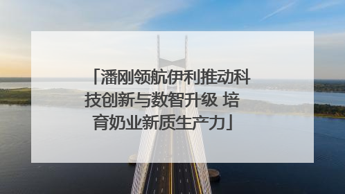 潘刚领航伊利推动科技创新与数智升级 培育奶业新质生产力