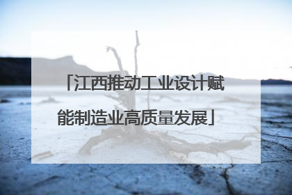 江西推动工业设计赋能制造业高质量发展