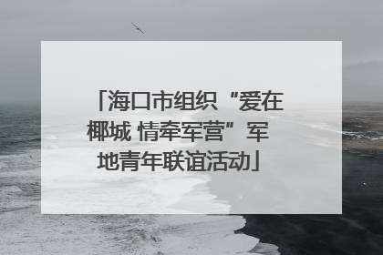 海口市组织“爱在椰城 情牵军营”军地青年联谊活动