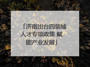 济南出台四领域人才专项政策 赋能产业发展