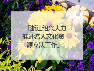 浙江绍兴大力推进名人文化资源立法工作