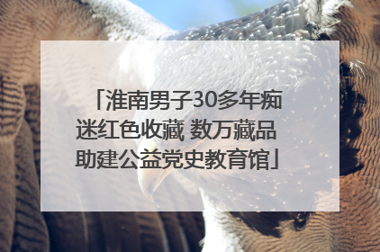 淮南男子30多年痴迷红色收藏 数万藏品助建公益党史教育馆