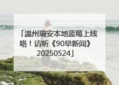 温州瑞安本地蓝莓上线咯！请听《90早新闻》20250524