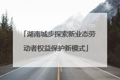 湖南城步探索新业态劳动者权益保护新模式