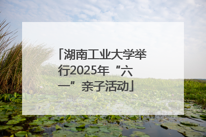 湖南工业大学举行2025年“六一”亲子活动