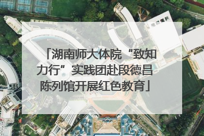 湖南师大体院“致知力行”实践团赴段德昌陈列馆开展红色教育