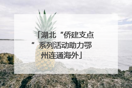 湖北“侨建支点”系列活动助力鄂州连通海外