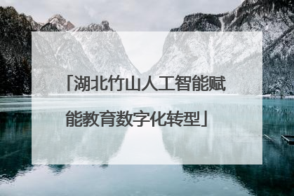 湖北竹山人工智能赋能教育数字化转型
