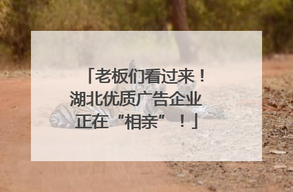 老板们看过来！湖北优质广告企业正在“相亲”！