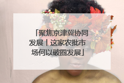 聚焦京津冀协同发展丨这家农批市场何以破圈发展