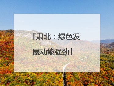肃北：绿色发展动能强劲