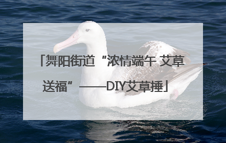 舞阳街道“浓情端午 艾草送福”——DIY艾草捶