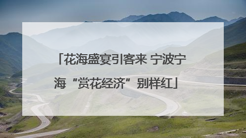 花海盛宴引客来 宁波宁海“赏花经济”别样红