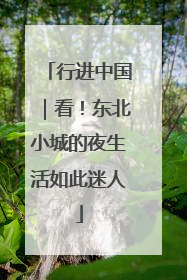 行进中国｜看！东北小城的夜生活如此迷人