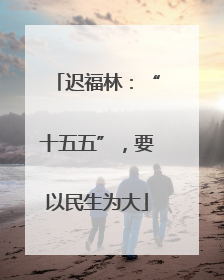 迟福林：“十五五”，要以民生为大