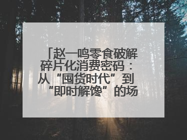 赵一鸣零食破解碎片化消费密码：从“囤货时代”到“即时解馋”的场景革新