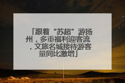 跟着“苏超”游扬州，多重福利迎客流，文旅名城接待游客量同比激增