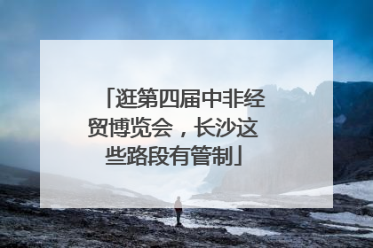 逛第四届中非经贸博览会，长沙这些路段有管制