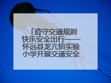 遵守交通规则 快乐安全出行——怀远县龙亢镇实验小学开展交通安全教育宣讲活动