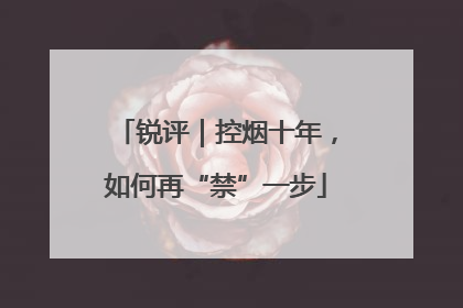 锐评｜控烟十年，如何再“禁”一步