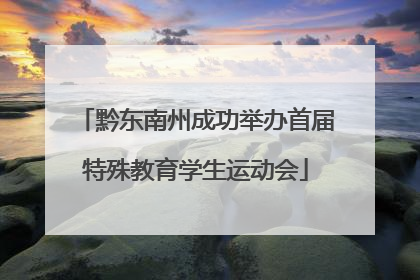 黔东南州成功举办首届特殊教育学生运动会