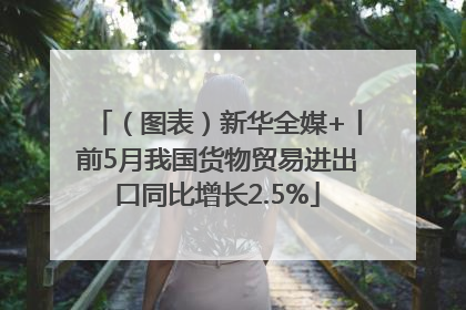 （图表）新华全媒+丨前5月我国货物贸易进出口同比增长2.5%