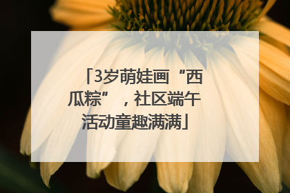 3岁萌娃画“西瓜粽”，社区端午活动童趣满满