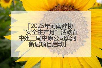 2025年河南建协“安全生产月”活动在中建三局中原公司滨河新居项目启动