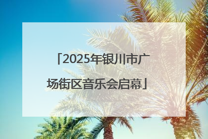 2025年银川市广场街区音乐会启幕
