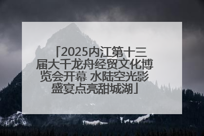 2025内江第十三届大千龙舟经贸文化博览会开幕 水陆空光影盛宴点亮甜城湖