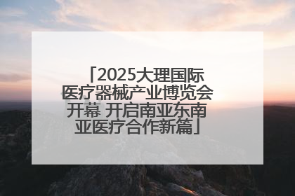 2025大理国际医疗器械产业博览会开幕 开启南亚东南亚医疗合作新篇