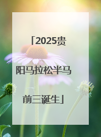 2025贵阳马拉松半马前三诞生